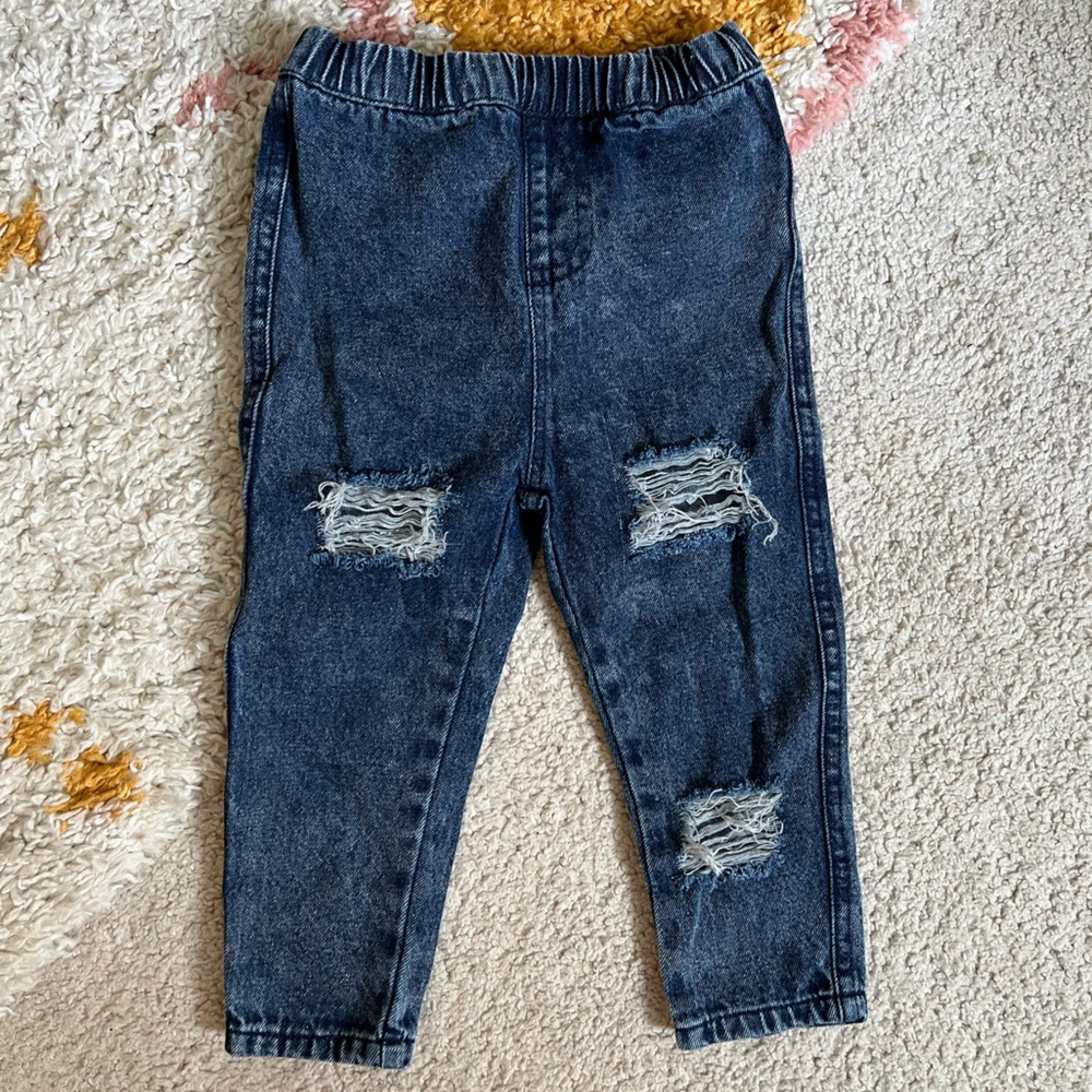 Frankie Distressed Denim Jeans - Acid Wash